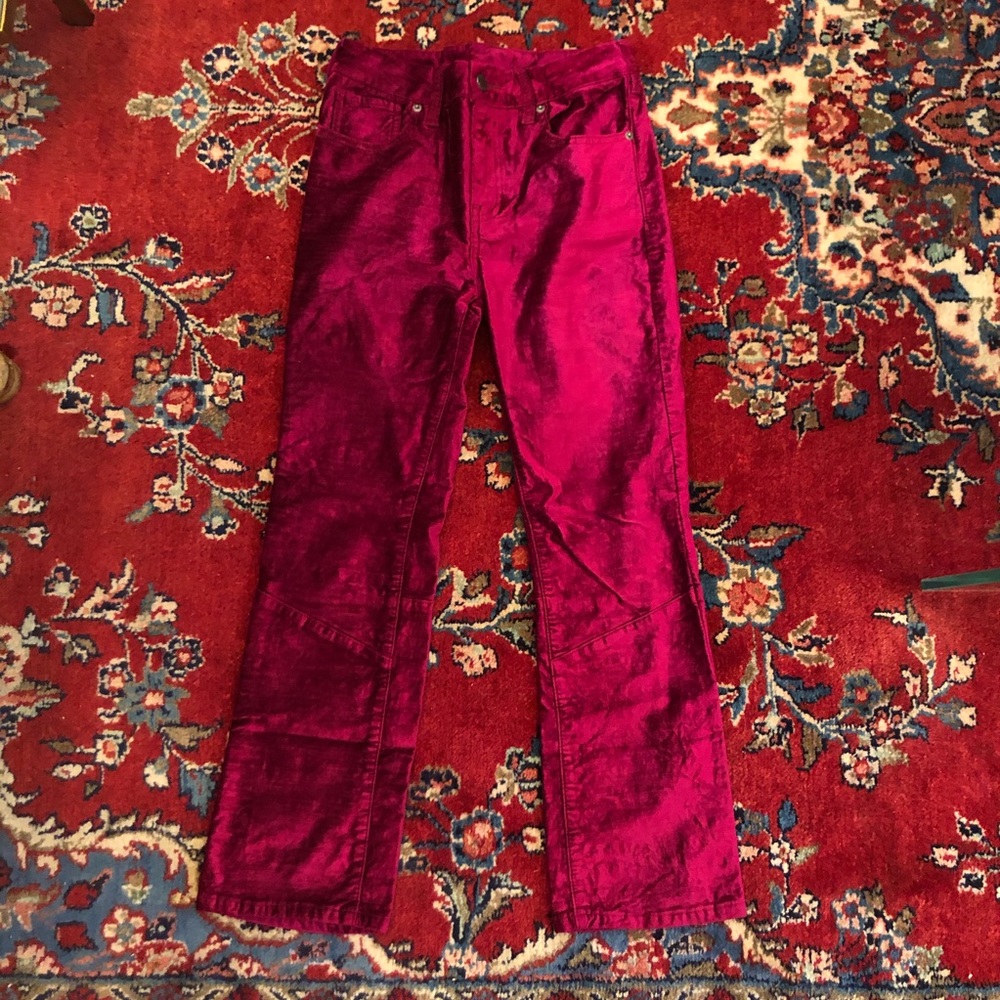 Free people velvet flared pants